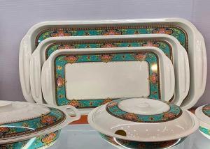 Wholesale Rectangular 100% Melamine Plastic Serving Tray With Handle from china suppliers