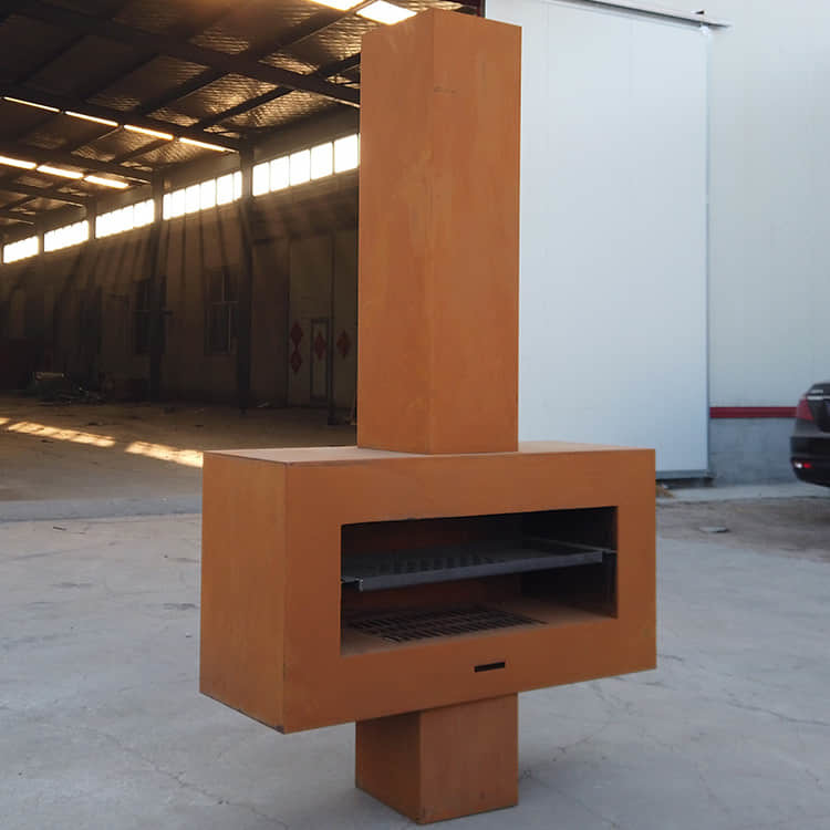 Wholesale 1200mm Corten Steel Fire Pits ISO9001 Wood Burning Patio Heaters from china suppliers