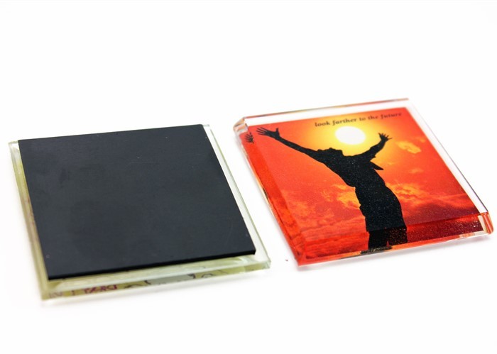 Wholesale 25mm Square Offset CMYK Color Glass Fridge Magnet from china suppliers