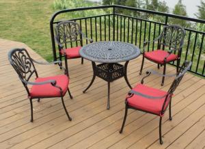 Wholesale garden furniture cast aluminum set-9808 from china suppliers