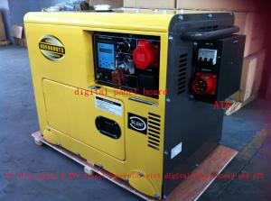 Wholesale 8KVA Yellow Color Silent Type Small Diesel Generators Set With ATS , Low Oil Alarm System from china suppliers