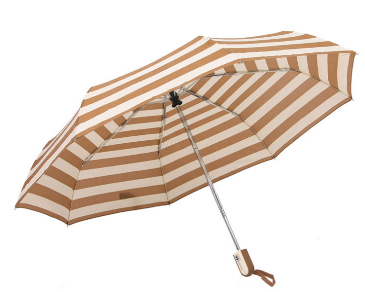 Wholesale Stripe Pattern Lightweight Folding Umbrella Color Waterproof Electric Bike Umbrella from china suppliers