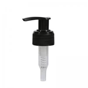 China Ribbed Closure Lotion Dispenser Pump , PP / PE Hand Cream Pump Dispenser on sale