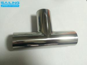 Wholesale Sanitary Stainless Butt Weld Fittings / Tee For Food And Beverage Industry from china suppliers