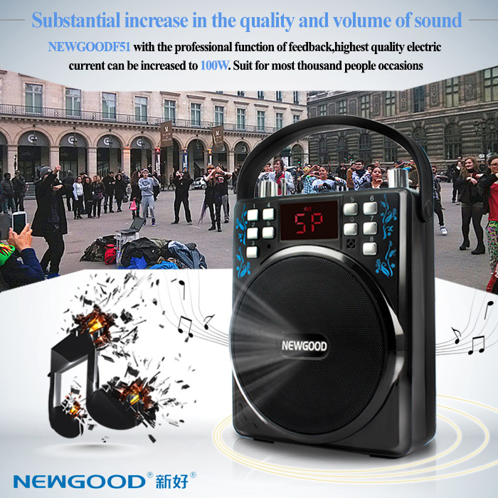 China Outdoor Portable Subwoofer Speaker for morninng exercise,likeYoga,Taiji,walker and dancing on sale
