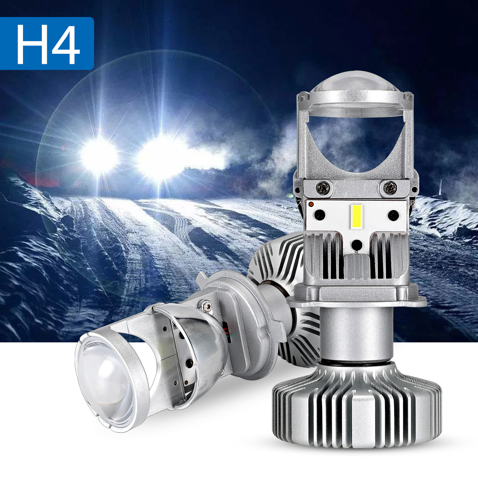 NOVSIGHT H4 LED hi-lo mini projector lens headlight novsight led headlight bulbs China led auto headlights price