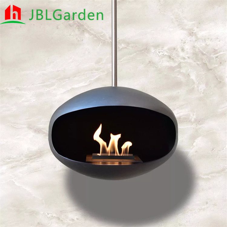 Wholesale High End Cocoon Hanging Suspended Ethanol Fireplace Roof Mounted from china suppliers