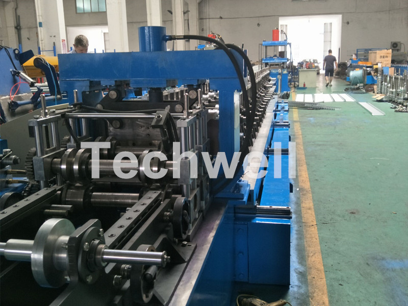 Wholesale Blue Cable Tray Roll Forming Machine  With Punch Machine & Hydraulic Pre - Cutting Device from china suppliers