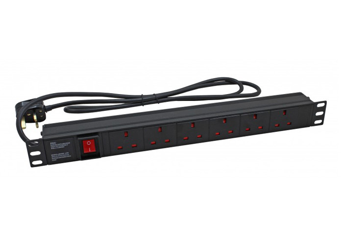 Wholesale 6 Way 16A Server Rack Power Socket , 3.25KW Rack Mount Power Supply Device from china suppliers