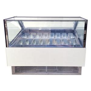 Wholesale 1.8m Italian Ice Cream Display Fridge Freezer from china suppliers