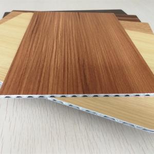 Wholesale Light Weight Fireproof Wood Grain Aluminium Core Panel , Aluminium Advertising Boards from china suppliers