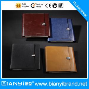 Wholesale Promotional Gift 6 Rings Leather Loose Leaf Notebook from china suppliers