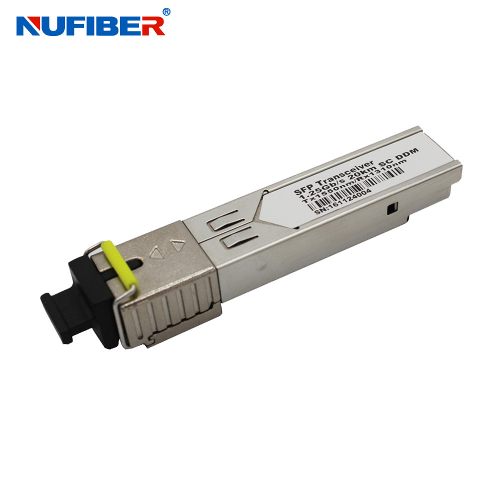 Wholesale Tx1310nm / Rx1550nm SC 20km WDM 1.25G SFP Transceiver from china suppliers