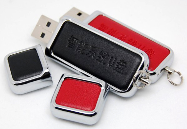 Wholesale Promotional Huge School Leather USB Flash Drive 32G  64G 128GB  , Leather Memory Stick from china suppliers