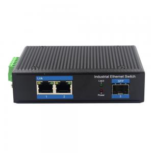 Wholesale SFP To 2 UTP Din Rail Industrial Ethernet Switch 10/100/1000M from china suppliers