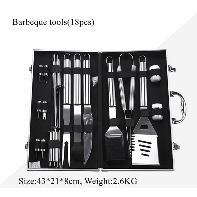 Wholesale 18pcs Portable Bbq Tool Set 44mm Camping Bbq Utensil Set from china suppliers