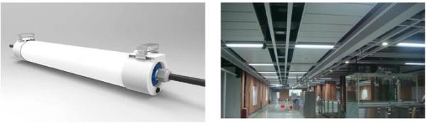600mm 25 Watt IP65 LED Triproof Light With Suspending / Surface Mounted 1