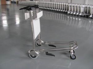 Wholesale Mini Three Wheels Metal Supermarket / Airport Luggage Trolley With Brake 300KGS from china suppliers