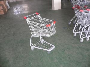 Wholesale Plastic Supermarket Folding Shopping Carts With Swivel Casters from china suppliers