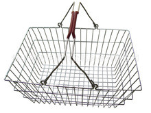 Wholesale Low Carbon Steel Hand - Held Metal Shopping Baskets With Handles 20 Liter from china suppliers