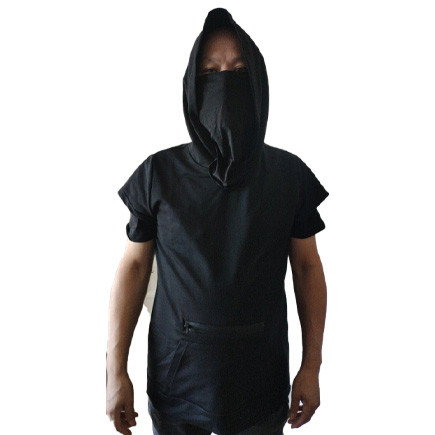 Wholesale Cotton Short Sleeve PM2.5 Filter Men Pullover Hoodie from china suppliers