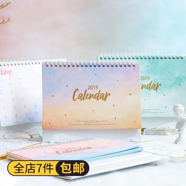 Quality Chinese Diy Standard Stand Desk Calendar Planner For Office With Notepad And Label for sale