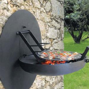 Wholesale Fold Hanging  Steel BBQ Grill  Garden Portable Barbecue Grill Wall Installation from china suppliers