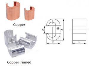 Wholesale Copper C Type Compression Connector For Grounding System from china suppliers