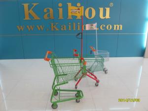 Wholesale 45 Litre Metal Retail Shopping Trolleys With Base Grid For Hyper Market from china suppliers