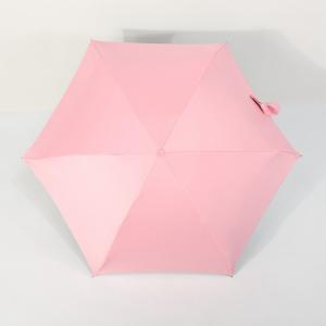 Wholesale Compact Foldable Micro Strong Mini Umbrella With Plastic Case In Pink Color from china suppliers