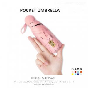 Wholesale Promotional Mini 5 Fold Auto Open Umbrella Capsule Case Super Small Windproof Umbrella from china suppliers