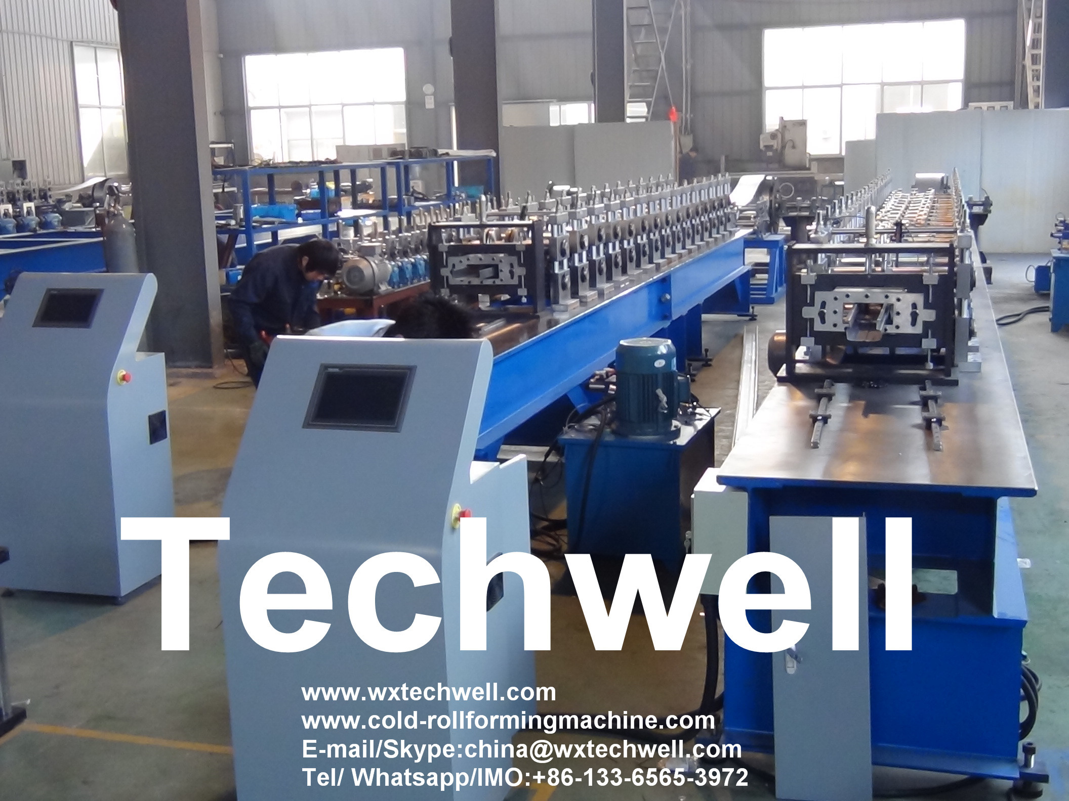 Wholesale 22KW Rack Roll Forming Machine Touch Screen PLC Control with Omron Encoder from china suppliers