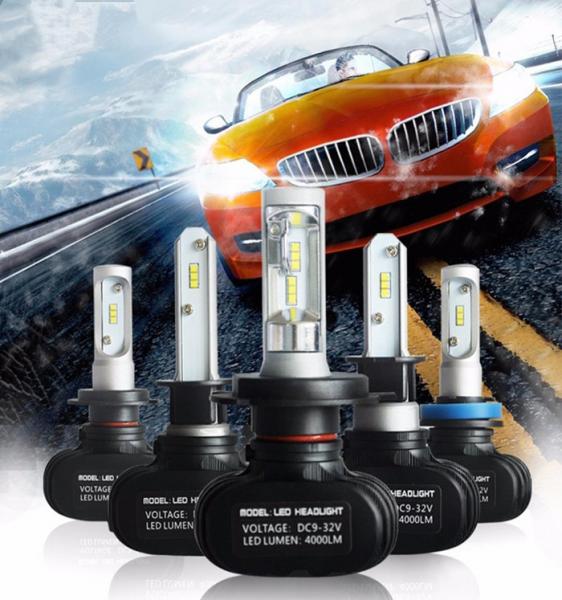 Quality auto parts, led S1 white LED headlight h1 h3 h4 h11 h8 h9 h10 HB3 HB4 CSP 50w 8000lm 12V 24V 8000LM led headlight bulbs for sale
