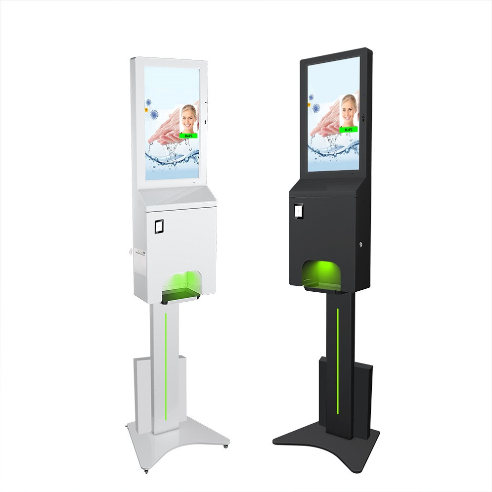 Buy cheap Battery Operated 21.5 Inch Hand Sanitizer Kiosk With Thermal Printer from wholesalers