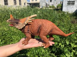 L30*W10*H14 Walking Triceratops Toy / Plastic Triceratops Dinosaur Toy