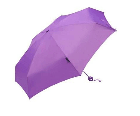 Wholesale Purple Folding Compact Windproof Umbrella 3 Section 190T Ployester Fabric from china suppliers