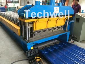 Wholesale 3D Step Tile Roll Forming Machine , Glazed Roof Panel Roll Forming Machine from china suppliers