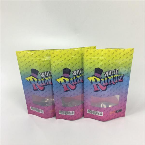 Quality CYMK Color Custom Printed k Bags Weed Runtz Punch For Runtz Mylar Packages for sale