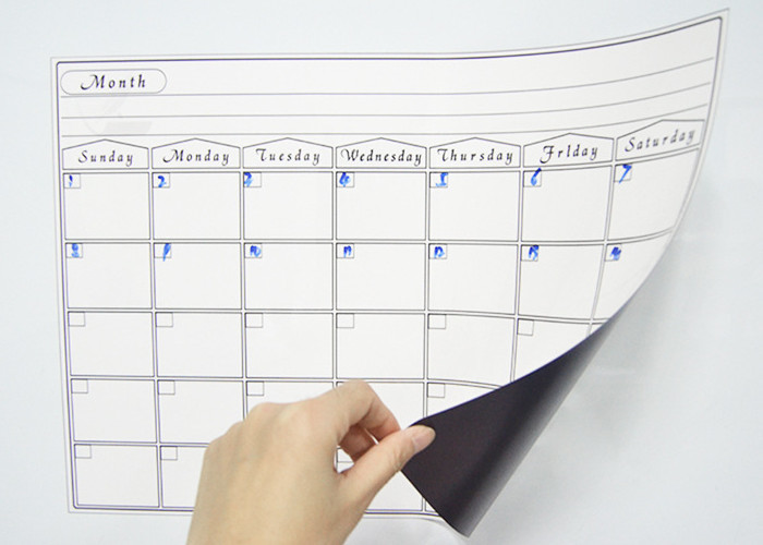 Wholesale PET Surface 17x12" Dry Erase Magnetic Monthly Calendar from china suppliers