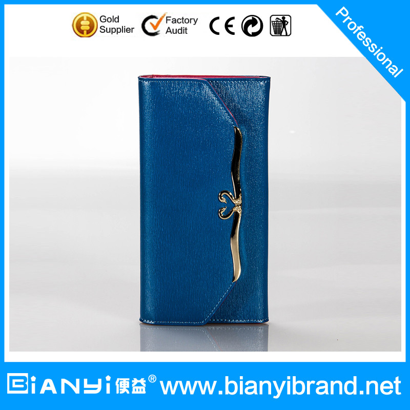 Wholesale wholesale fashion brand folding genuine women leather wallet for lady from china suppliers