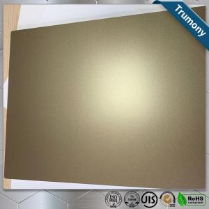 Wholesale Golden Scrub 	Aluminum Flat Plate Based On PE Layer Decoration Building from china suppliers
