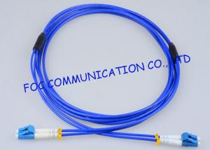 China High Resistance Fiber Optic Patch Cord Armored LC - LC Duplex G.657A on sale