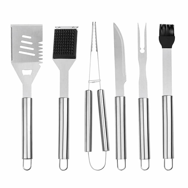 Wholesale 8pcs ISO9001 Stainless Steel BBQ Set 14.1 Inch Barbeque Utensil Sets from china suppliers