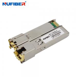 Wholesale 10 100 1000Base-T RJ45 Copper 100M DDM Ethernet SFP Module from china suppliers