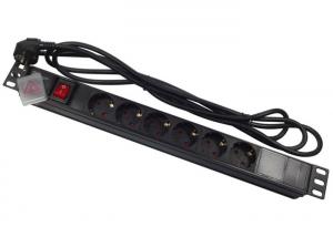 Wholesale 3 Phase Industrial Surge Protector Power Strip , 16A DIN 49441 Input Schuko Socket Server Power Distribution Unit from china suppliers