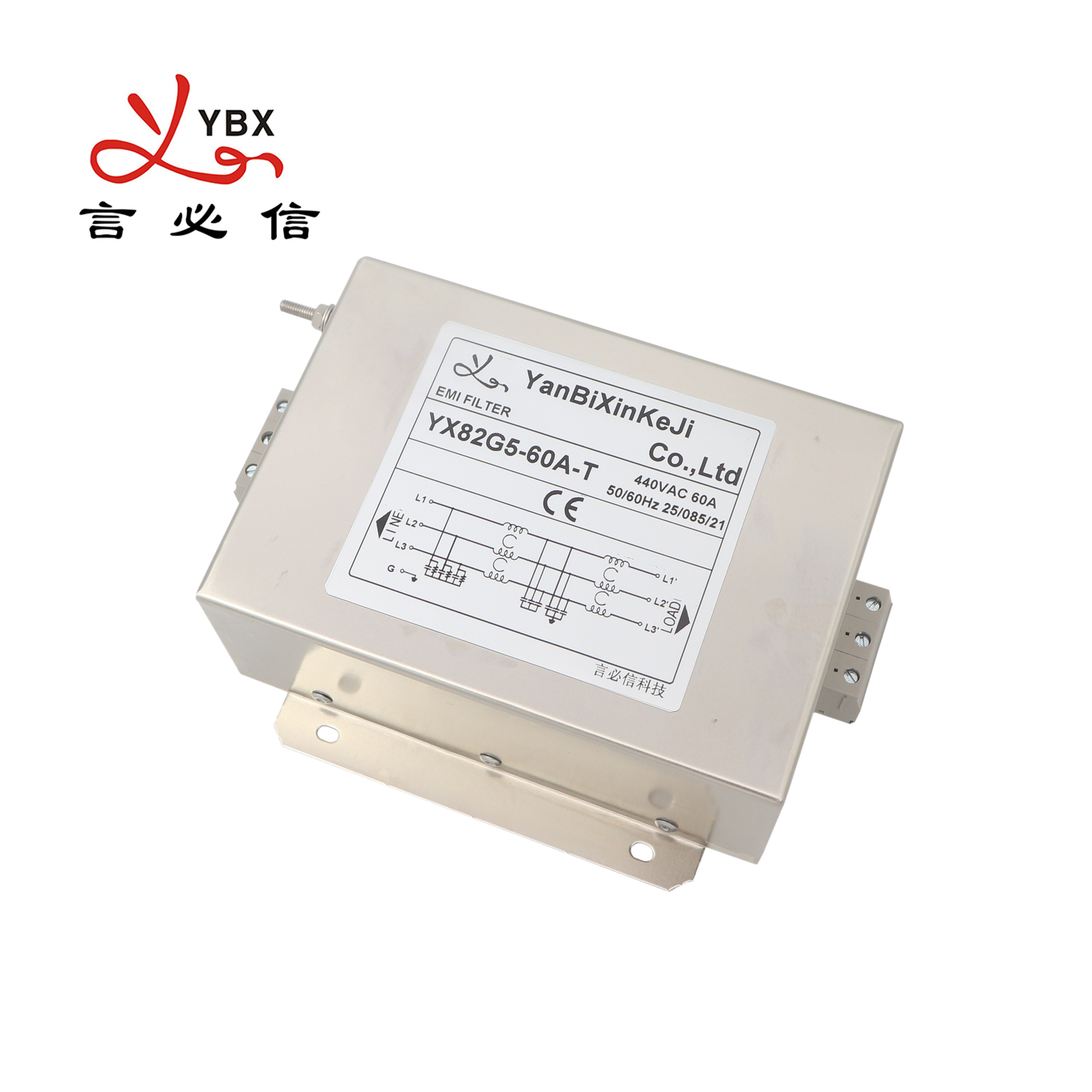 Wholesale 250VAC 380V 440V 3 Phase EMI Filter With Block Terminal from china suppliers