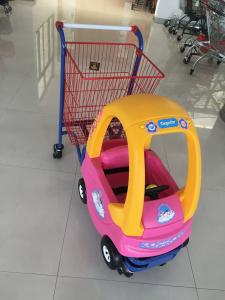 Wholesale Metal Kids Shopping Carts , Kids Shopping Trolley Travelator Casters CE / GS / ROSH from china suppliers