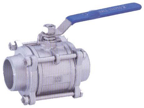 3-pc stainless steel ball valves full port 1000wog BSPP NPT ISO-5211 DIRECT MOUNTING PAD