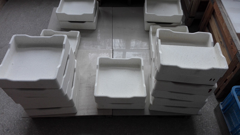 Wholesale Rectangular Alumina Ceramic Crucible , Customized Metal Melting Crucible from china suppliers
