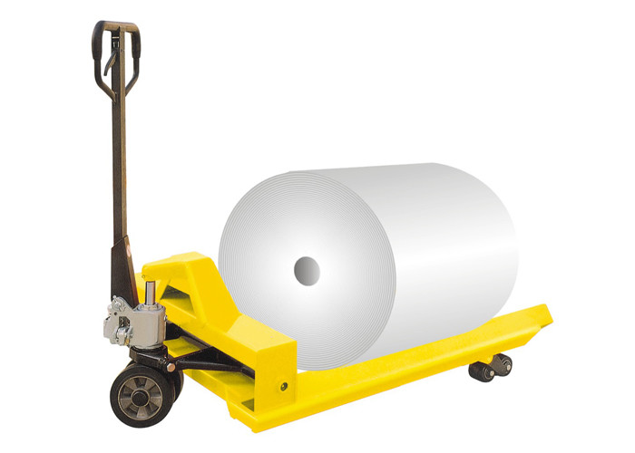 Wholesale Paper Reel Pallet Jack Truck , Heavy Duty Pallet Jack 1000kg Capacity from china suppliers